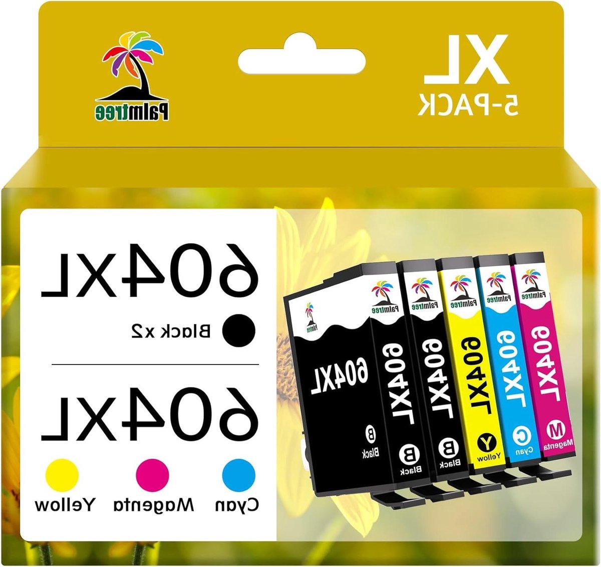 Inkt Cartridges - Printer Inkt - Documenten Printen - XL Capaciteit - 5 Stuks - Multicolor