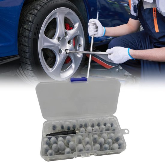 Band Reparatie Set - Lekke Banden Kit - Noodgevallen Onderweg - Zelf Vulkaniserend Rubber - Voor Tubeless Banden - Zwart — afbeelding 5