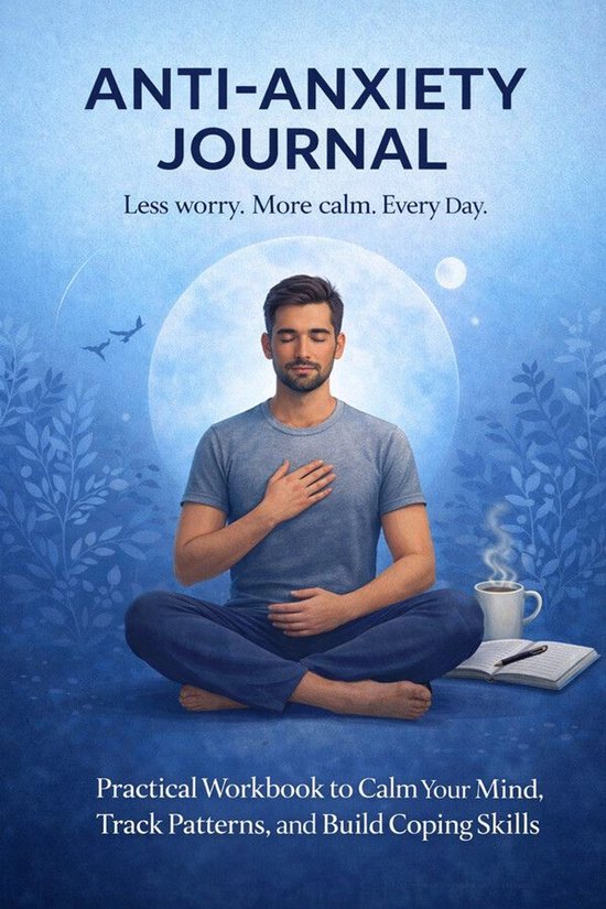 Anti-Anxiety Journal for Men: Take Control of Stress, Clear  ... - cover