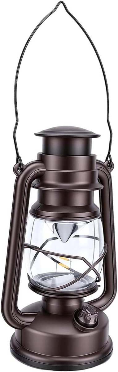 Vintage LED Lantaarn - Buitenlamp Decoratie - Sfeerverlichting Tuin - Draadloos Op Batteri