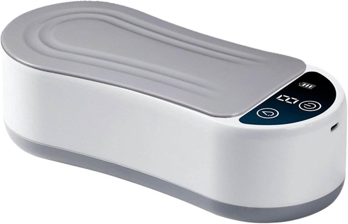 Ultrasone Reiniger - Elektrische Reiniger - Sieraden Reinigen - Stille Efficiëntie - 300 ml Reservoir - Wit