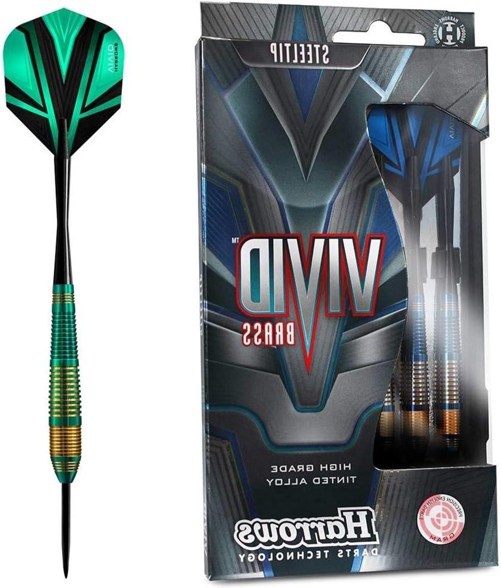 Harrows Vivid Green Brass - Dart Arrows