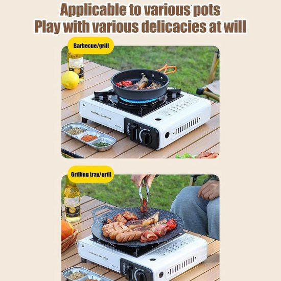 Draagbaar Campingfornuis - Outdoor Brander - Koken in Open Lucht - Snelle Verwarmingstechnologie - 35 x 30.5 x 9 cm van Draagbaar — afbeelding 5