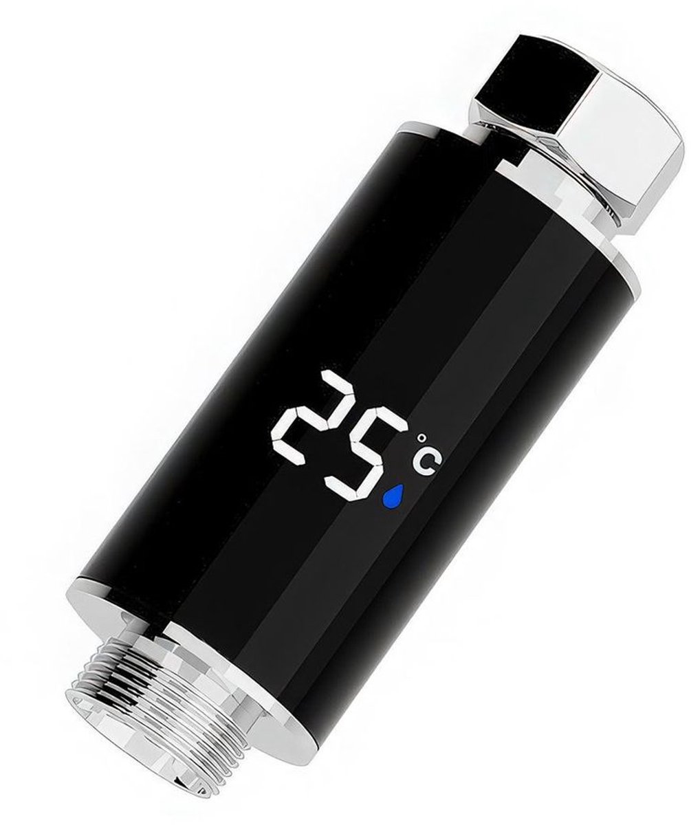Douchethermometer met digitaal LED-display, 360° draaibaar display, babybadthermometer, sc