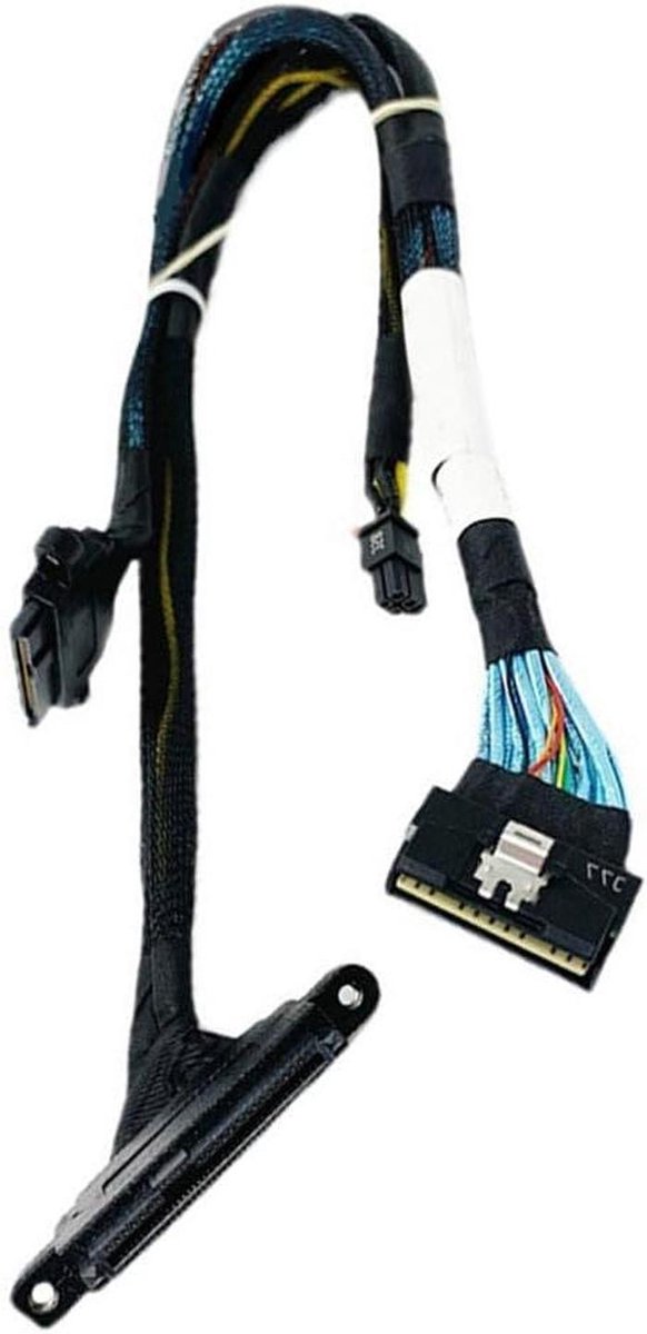 Adapterkabel SSD - NVMe U.2 Kabel - Opslag Uitbreiden - Mini Power Poort - 40-50 CM - Zwart