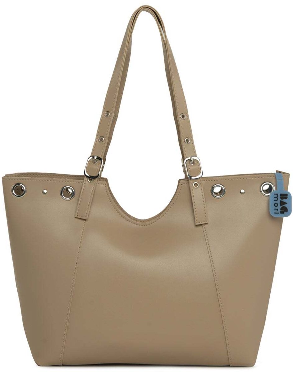 Bagmori Shopper Tote bag met riem- en oogdetail