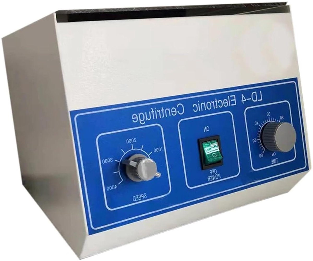 Elektrische Centrifuge - Desktop Centrifuge - Laboratorium Werk - Instelbare Timer - 4000 Tpm - Wit