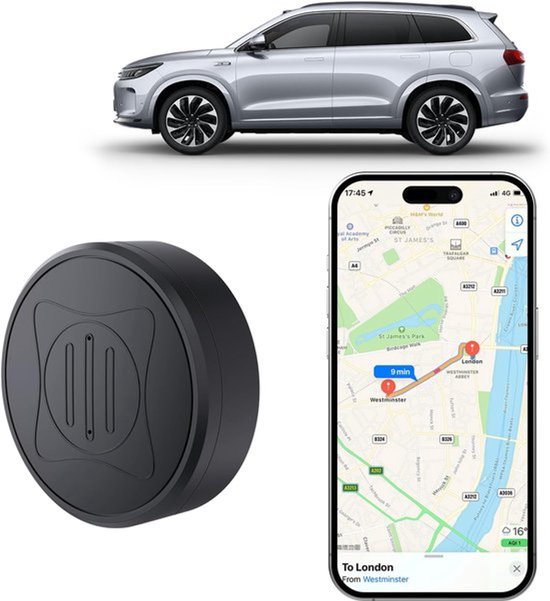 Daity GPS Tracker - Magnetische GPS Real Time Tracking - Anti Verloren GPS Tracker Locator - Mini gps - Voor Kinderen Ouderen Fiets Auto