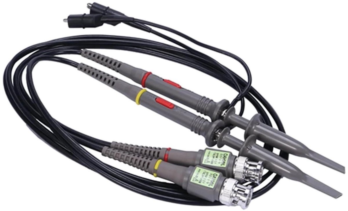 Oscilloscoop Toetsen - Meetkabels Set - Elektronica Testen - 100 MHz Bandbreedte - 2-pack - Zwart