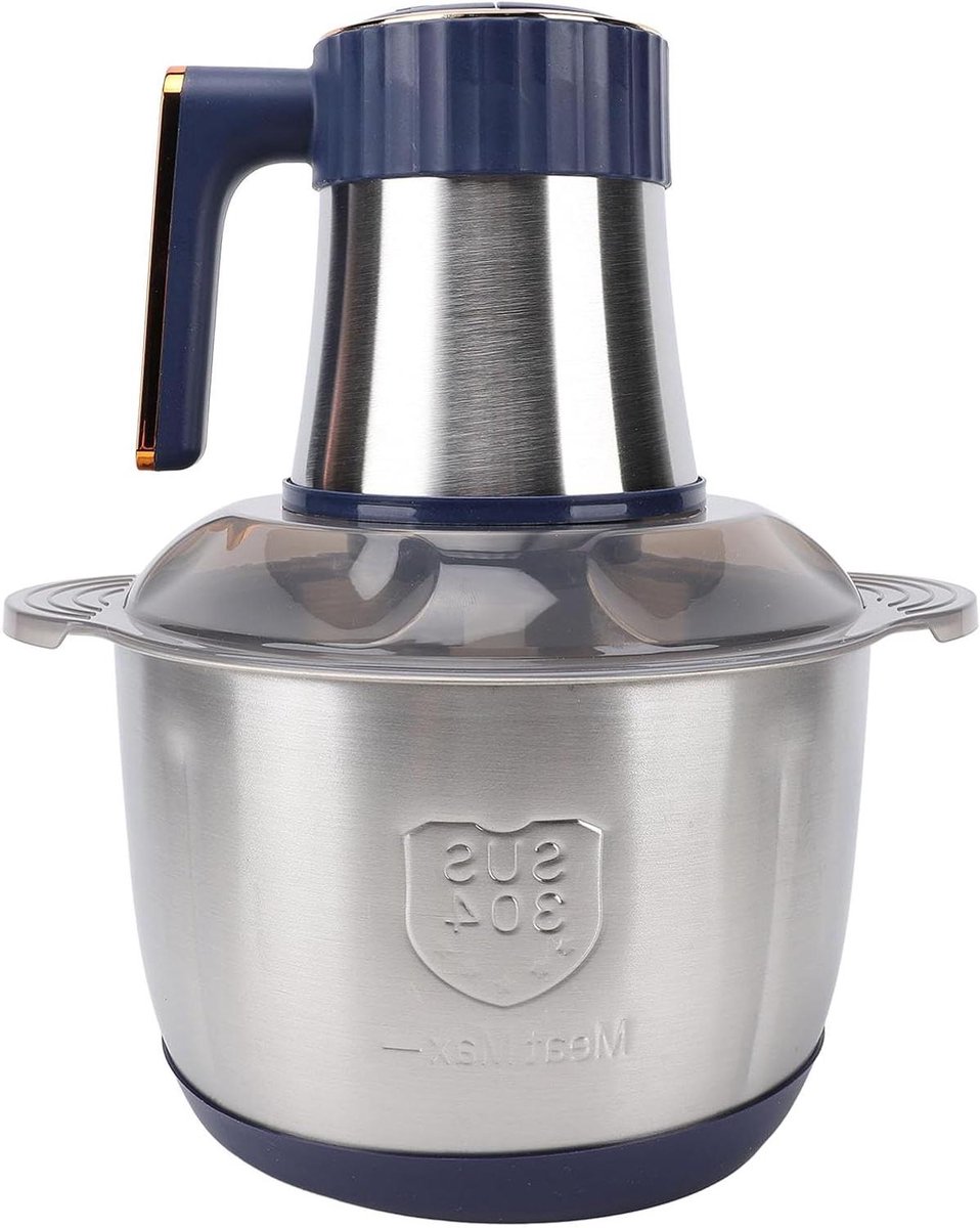 Keukenmachine - Voedselhakker - Eten Bereiden - Krachtige 500W Motor - 5L Kom - Roestvrij Staal