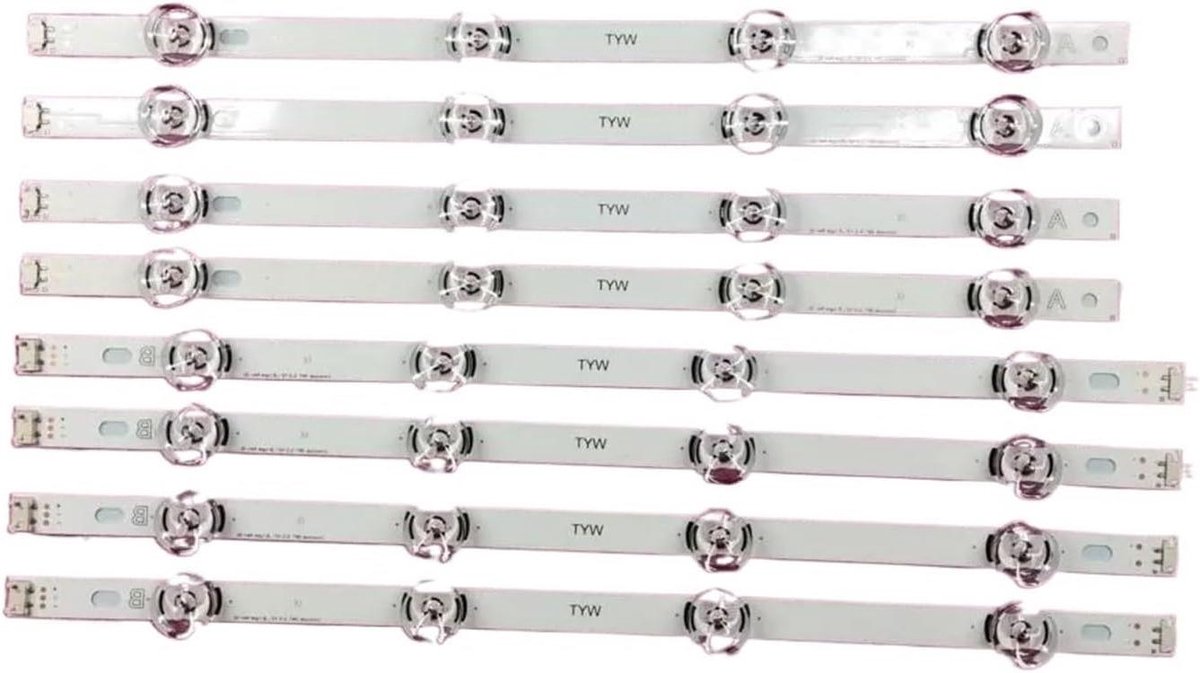 LED Strip Set - Verlichting Set - TV Verlichten - Originele Helderheid - 8 Stuks - Wit