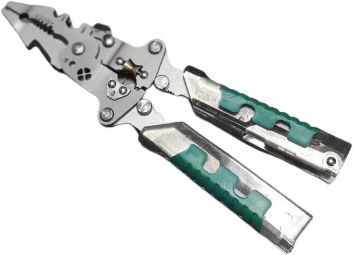 Elektricien Tang - Multitool Tang - Elektrisch Werk - Geïntegreerde Spanningsdetector - 22 cm Lengte - Geel