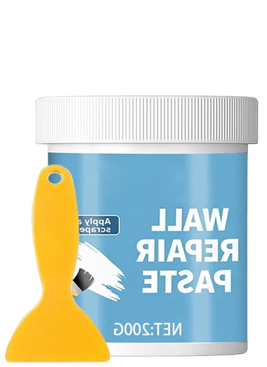 Muurreparatieproduct - Gipsplamuur Reparatieset - Muren Herstellen - Hydrofobe Waterdichte Bescherming - 200g - Wit