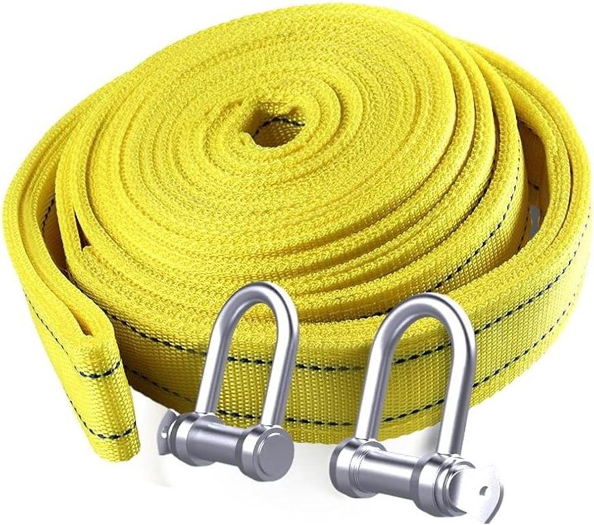 Sleepband Zware Voertuig - Trekband Aanhanger - Voertuigen Verplaatsen - Hoge Treksterkte - 12 Ton 6 Meter - Zwart