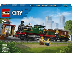 LEGO City Vintage Stoomtrein Trein Speelgoed voor Kinderen van 7 Jaar en Ouder - 60511 Image