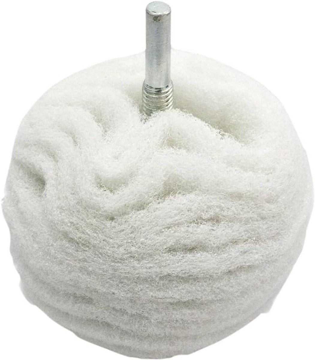 Spindel Pads - Schuurmiddelen Set - Glad Maken Oppervlakken - Krasvast Materiaal - 75 mm - Wit