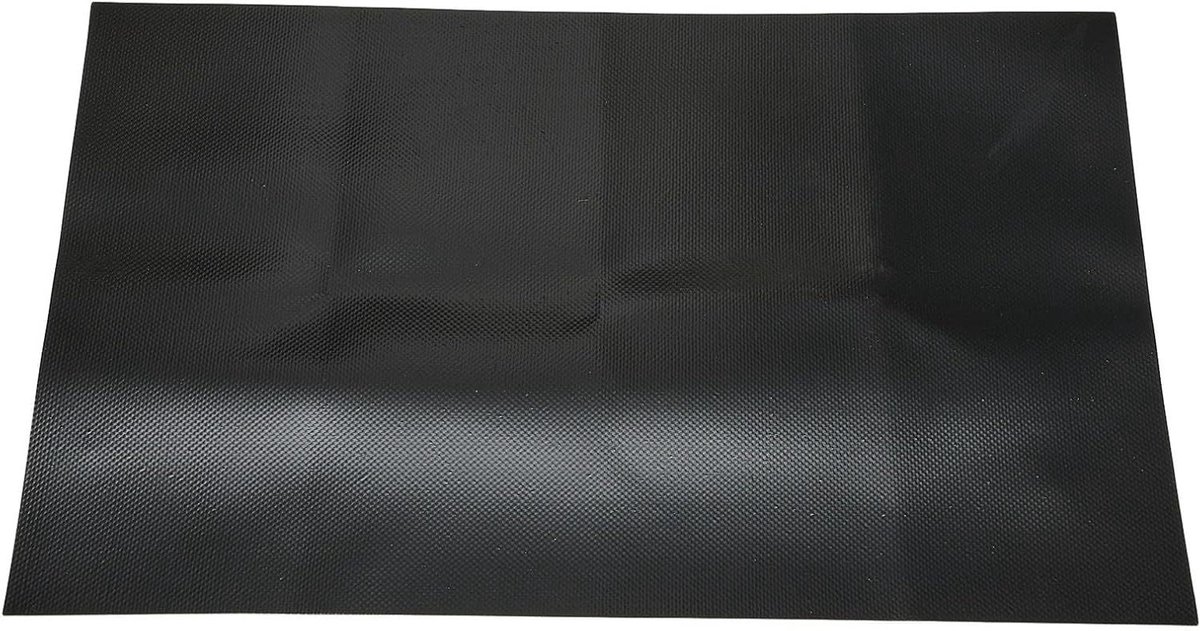 Kookplaatmat Fornuisbeschermer Kookplaat Beschermen Antislip en Wasbaar 40 x 60 cm Zwart