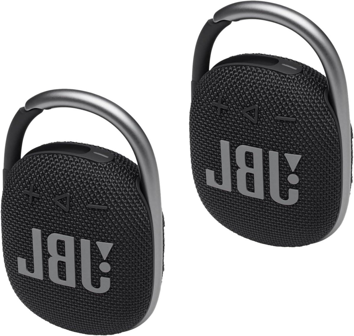 Draagbare Bluetooth Speaker - Waterdichte Speaker - Muziek Luisteren - Met Karabijnhaak - 2 Stuks - Zwart