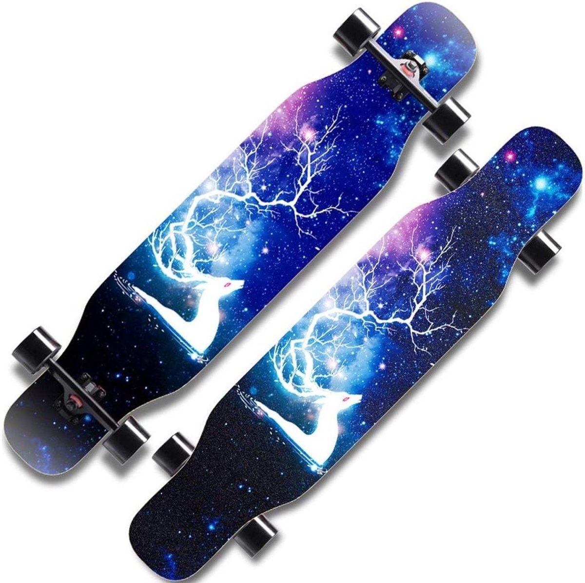 Longboard Skateboard Cruiser Board Straat Skaten Ondiepe U-vorm 110x23cm