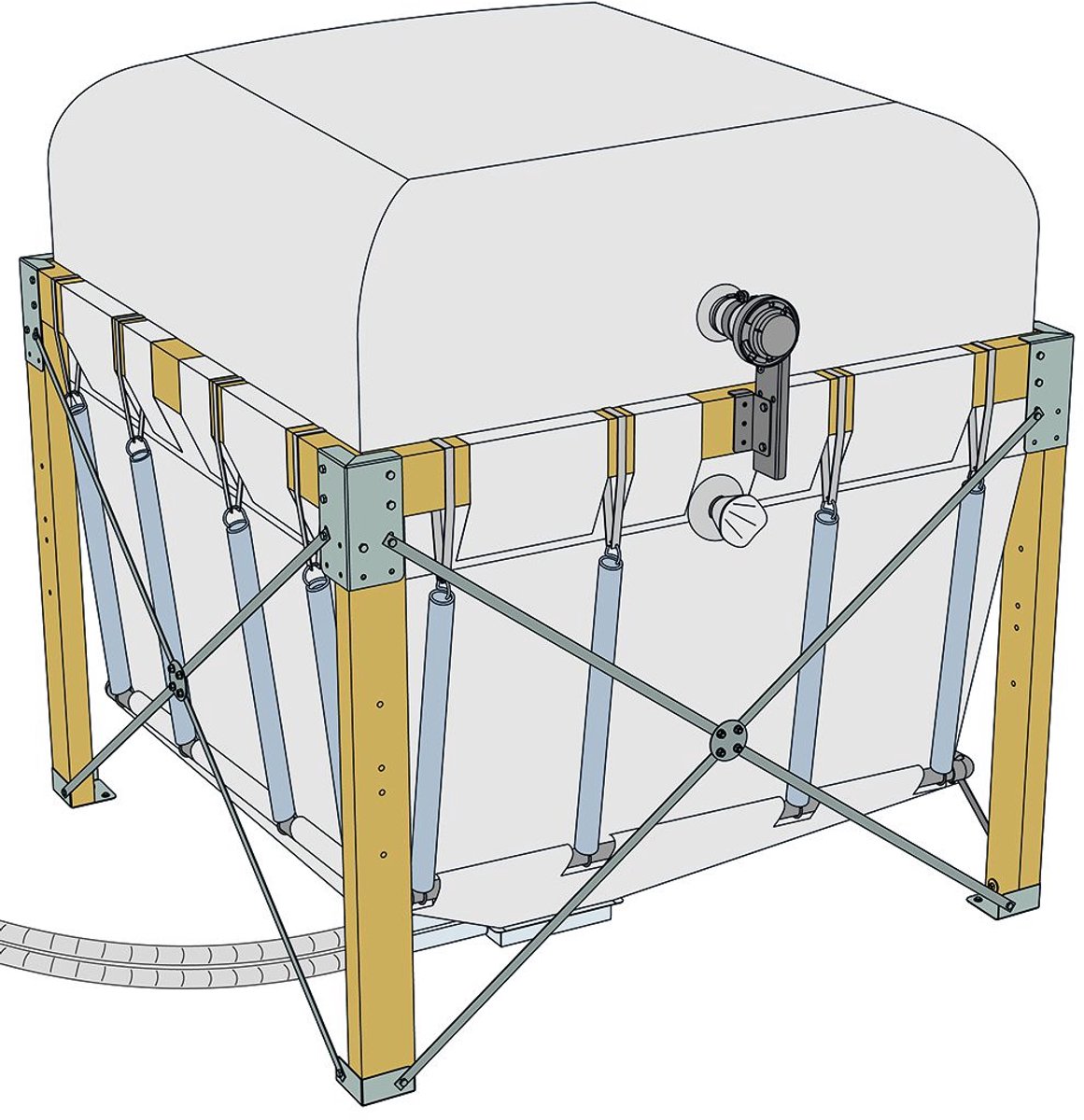 Fröling Pellets-Variosilo 2,90x2,00 Inhoud 4,5-6,3t, 13875