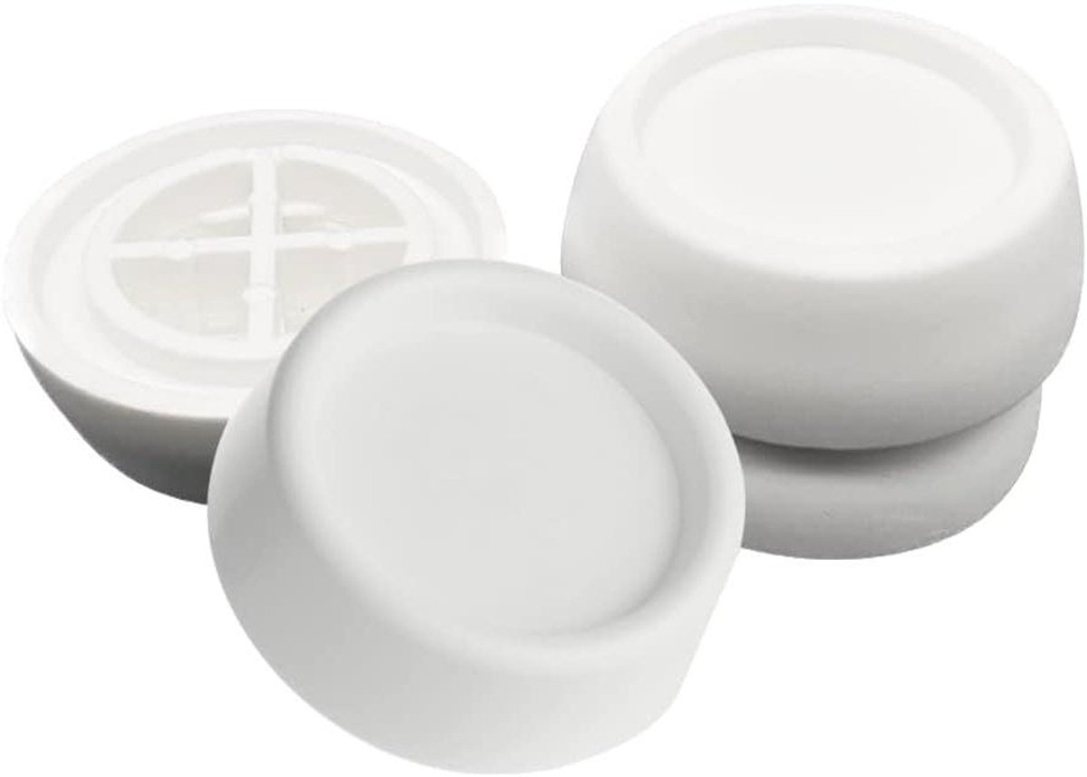 Wasmachine voetpads - Stabilisator pads - Stil huishouden - Geluidsreducerend ontwerp - Set van 4 - Wit