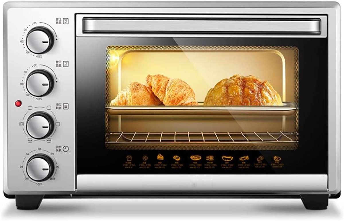 Mini Oven - Compacte Keukenoven - Veelzijdig Koken - Automatische Rotatie - 30 Liter - Zilver