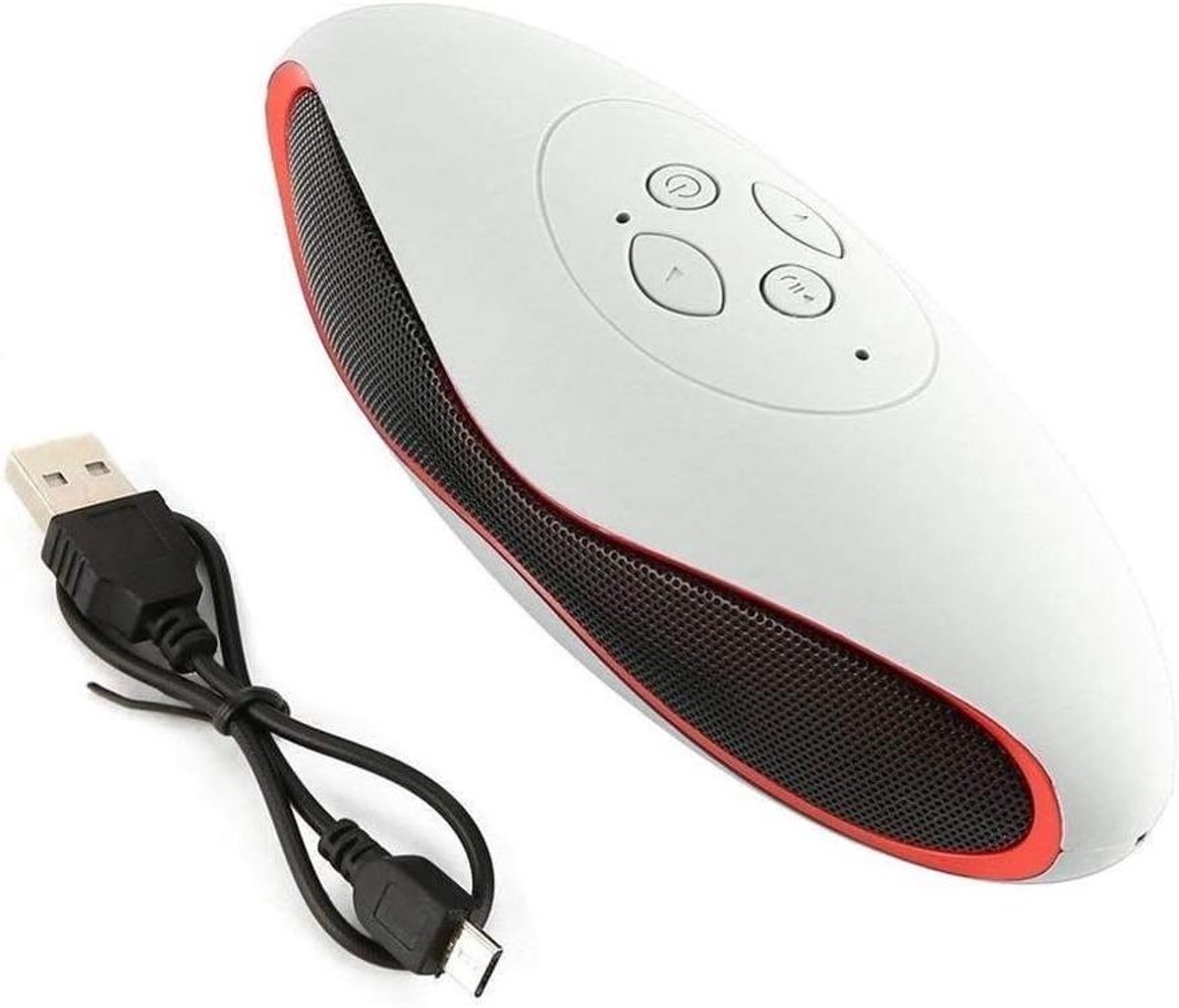 Draagbare Bluetooth Speaker - Muziek Box - Muziek Luisteren - 3D Stereo Surround - 150 x 60 x 55MM - Wit