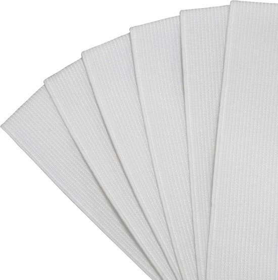 AERZETIX - C67254 - elastic flat woven 1 m - width 25 mm - colour white - polyester and latex - ready, short articles, sewing, clothing, fabrics, belts, trousers, skirts — afbeelding 2