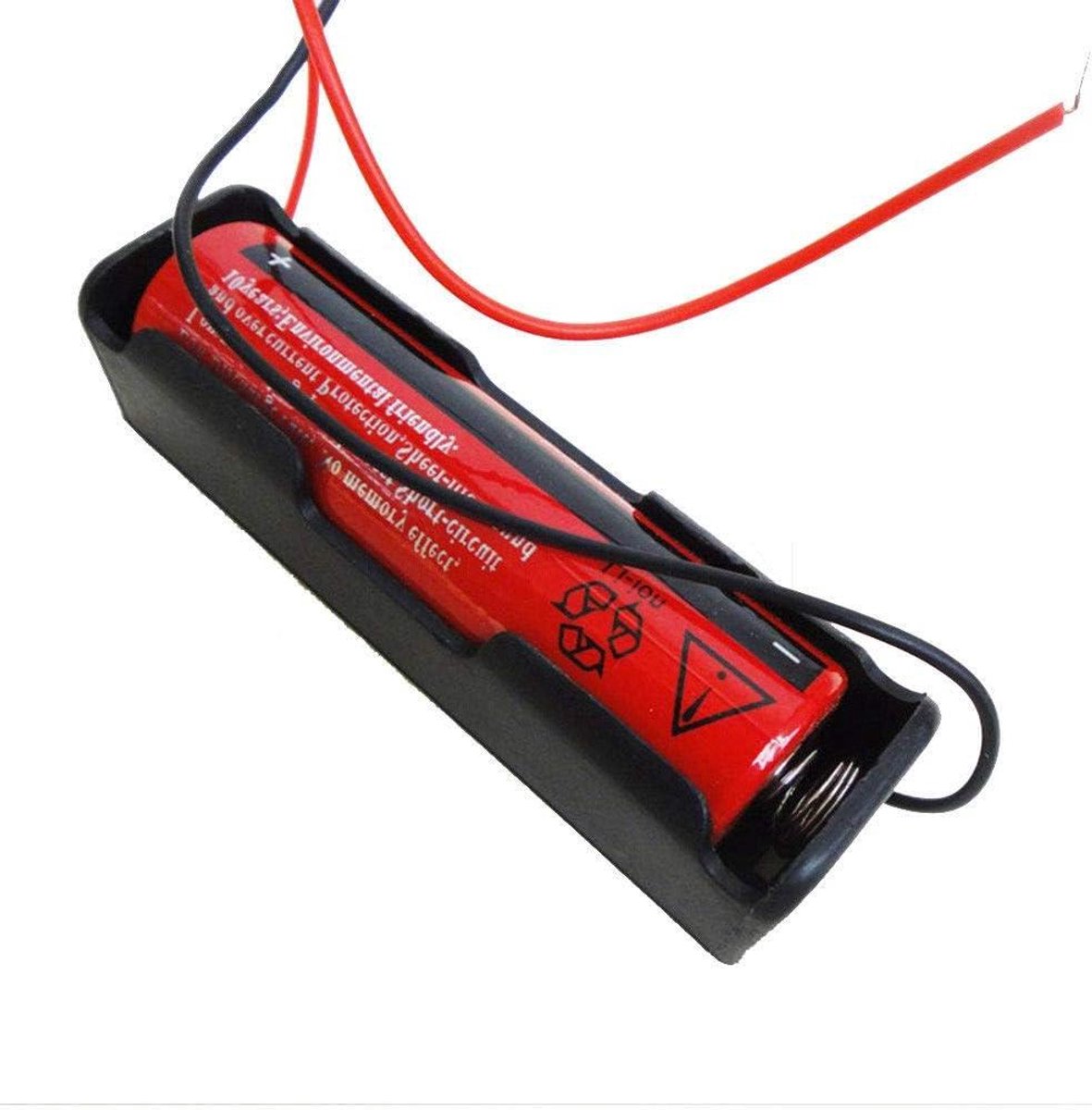 Batterij Houders - Plastic Cases - DIY Elektronica - Serieel Parallel - 10 Stuks - Zwart