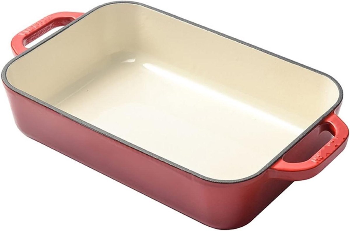 Porseleinen Bakvorm - Ovenschaal Emaille - Dagelijks Bakken - Gelijkmatige Verwarming - 30x20x7 cm - A