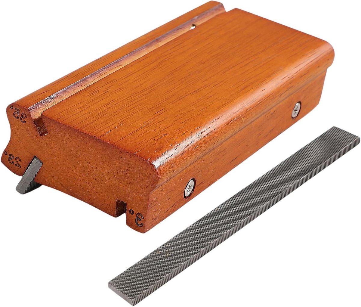 Gitaar Frets Vijl - Instrumenten Onderhoud - Precisie Afwerking - Drie Hoek Opties - 15.2 cm Lengte - Bruin