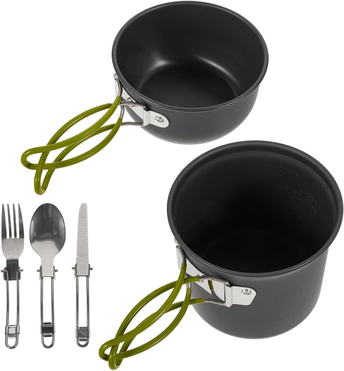 Kookpotten Set - Kampeerkeuken Benodigdheden - Buiten Koken - Lichtgewicht Aluminium - Voo