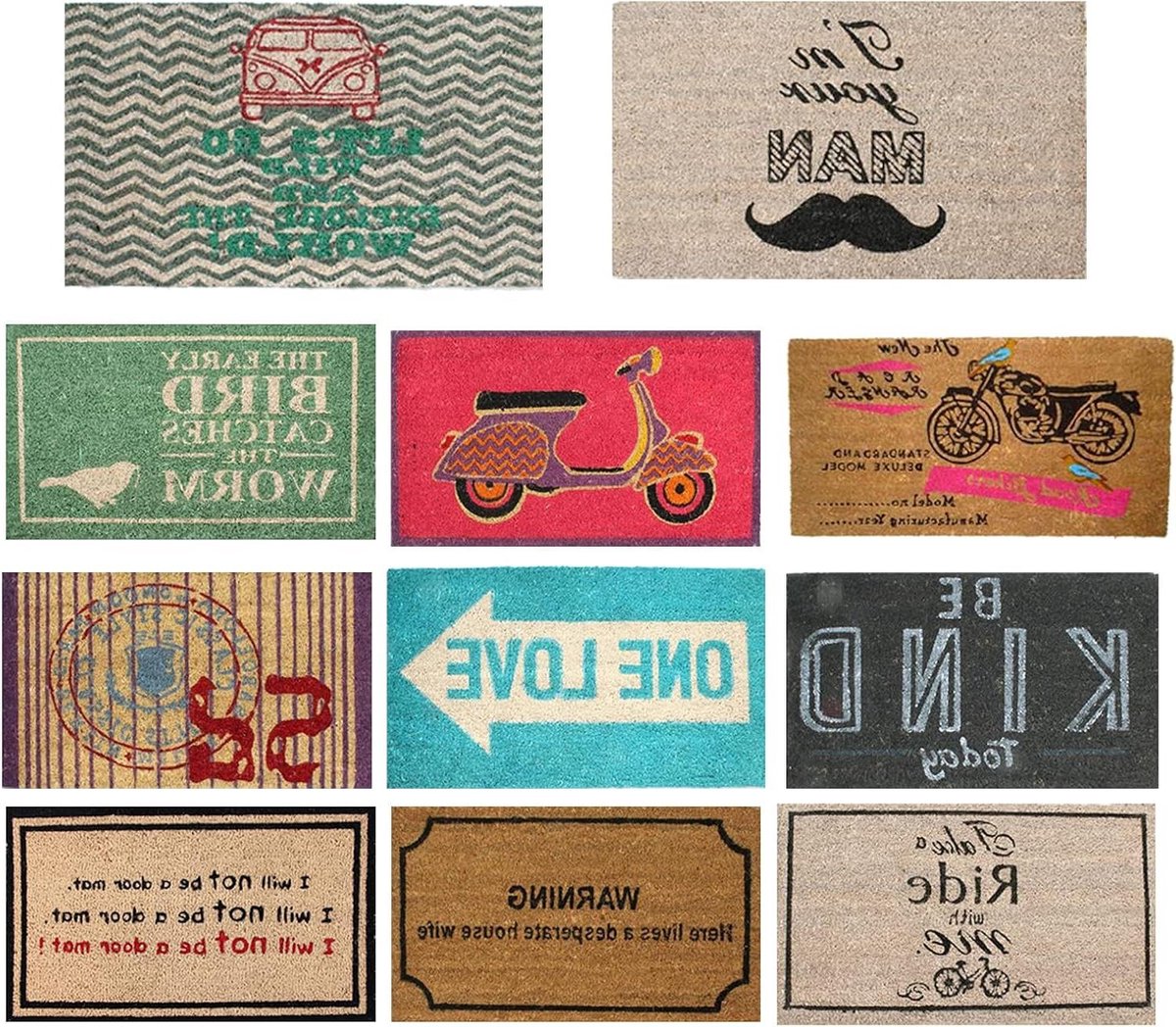 Deurmat Vaderdag - Kokosmat Cadeau - Voordeur Decoratie - Zeer Absorberend - 70 x 40 cm -