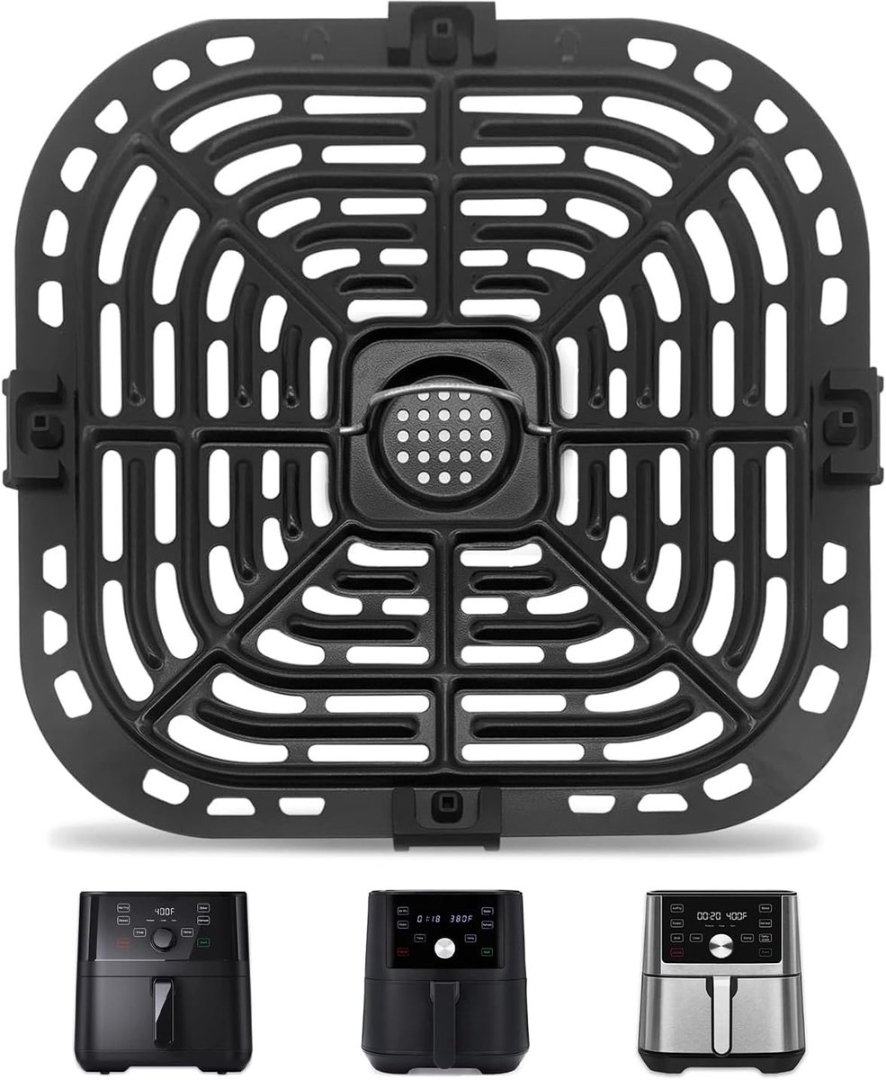 Vervangende bakplaat Geschikt voor Instant Pot Vortex airfryer 6-in-1 6QT airfryer accessoire bakplaat crispy tray grill vaatwasmachinebestendig met 4 hoekbeschermers