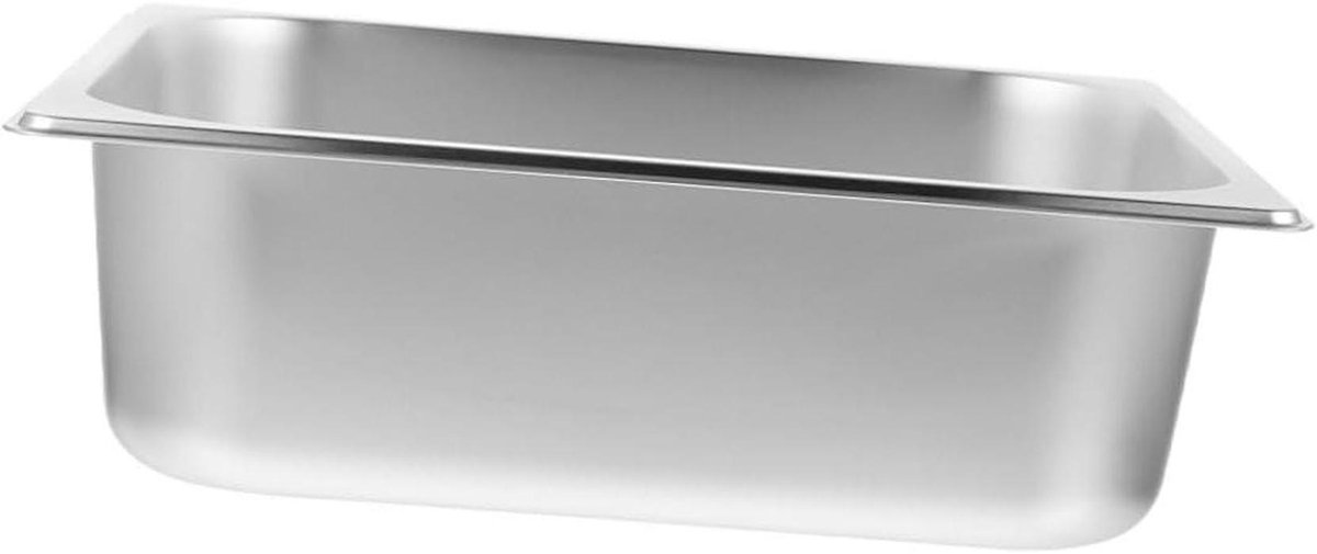 Buffet Bak - Voedselcontainer Serveerpan - Buffet Serveren - Roestvrij Staal - 32.5 x 26.5 cm - Zilverkleurig