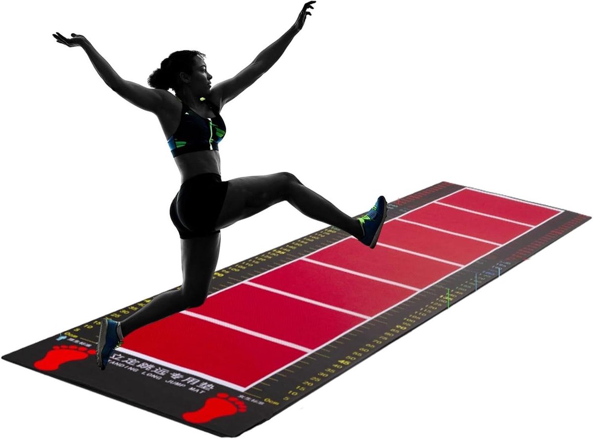 Spring Mat - Trainingsmat - Afstand Meten - Dubbelzijdig Antislip - 2.6 x 11.5 ft - Niet gespecificeerd