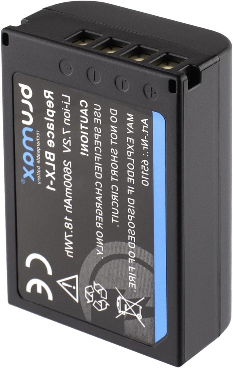 Camera Accu - Reserve Batterij - Fotografie - Geïntegreerde Bescherming - 2600mAh - Zwart