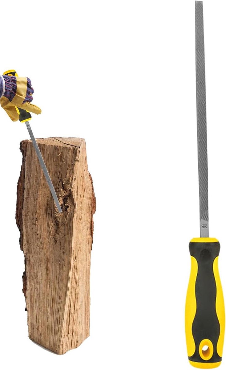 Metalen handvijl, professionele hoekvijl, ergonomische houtvijl, vierzijdige metalen vijl, handgereedschapsvijl voor hout- en metaalbewerking