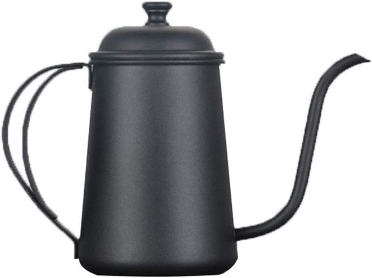 Koffiepot 650ML roestvrijstalen koffieketel Handgebrouwen giet over ketel Koffiezetapparaat Uitloop Druppelpot Lange smalle mond Roestvrijstalen koffiepot (Kleur: Brons, Maat: 650M