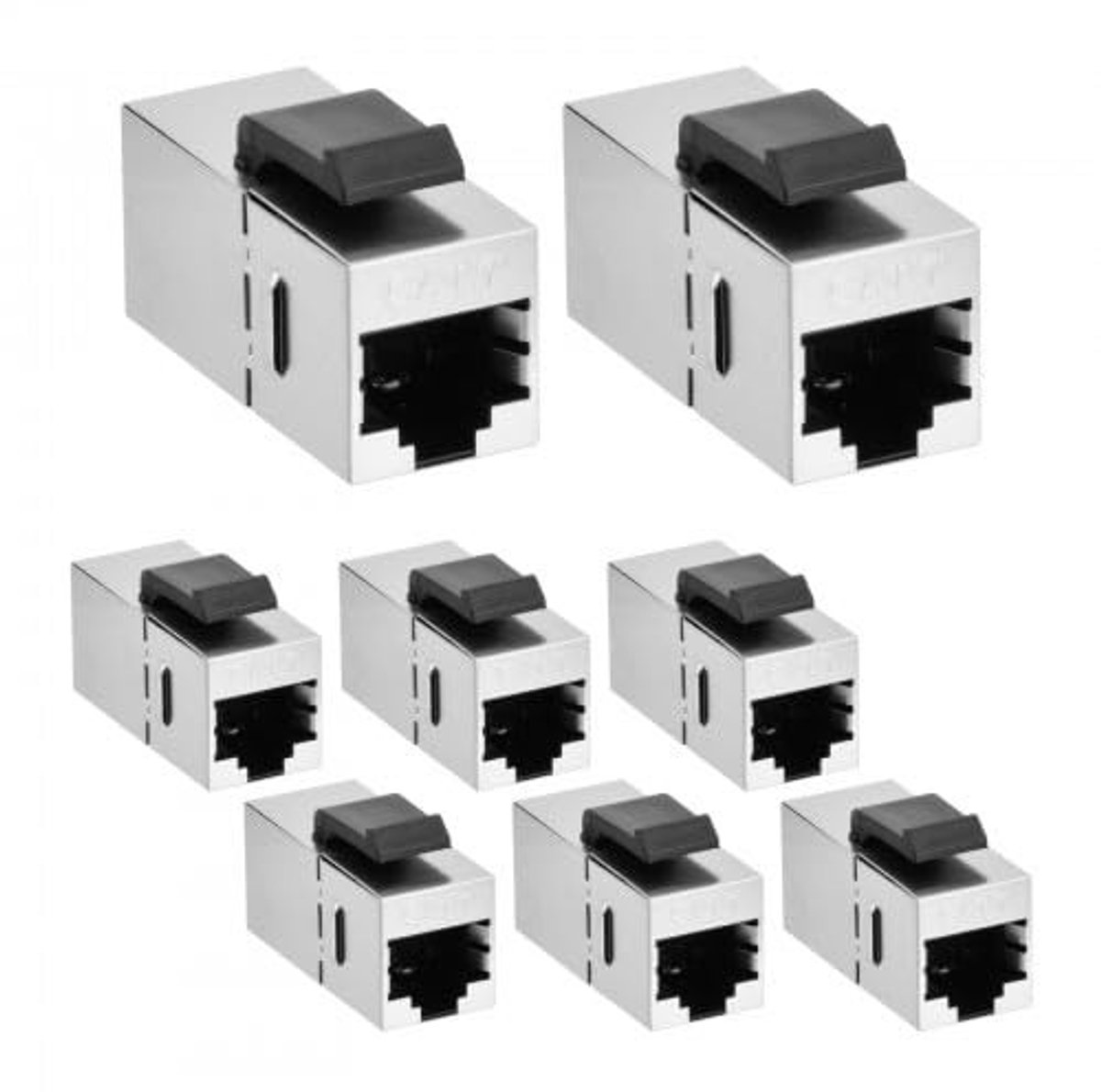 Dailygoods - Cat7 Keystone Module voor Eenvoudige Netwerkverbindingen (8 Stuks)