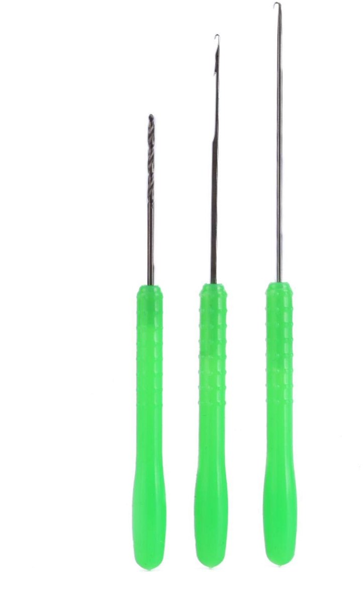 Allecto - Aas Naald - Vis Stringer - Koolstofstaal Gereedschapsset - 3 in 1 - Ideaal voor Rigs - Perfect voor Vissers - Handig in Gebruik