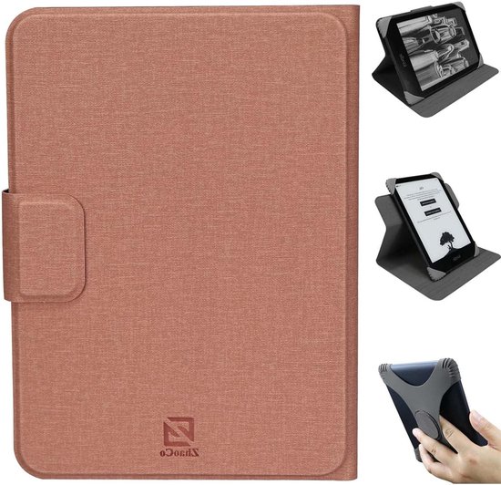 Universele Afneembare Hoes voor 6'' Kindle 2024/2022 en Kobo Nia/Clara - Lichtgewicht Bescherming met Meerdere Kijkhoeken - Lichtblauw van Merkloos — afbeelding 5