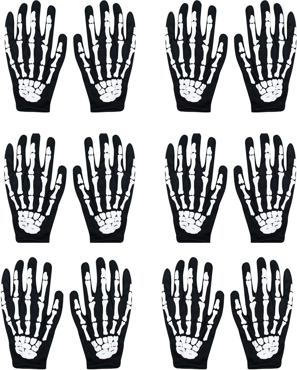 Skelet Handschoenen voor Halloween - Spirituele Botten Cosplay Kostuums voor Kinderen en Feestjes