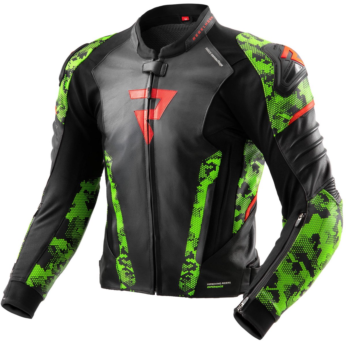 Rebelhorn Veloce Camo Motorleren jas -