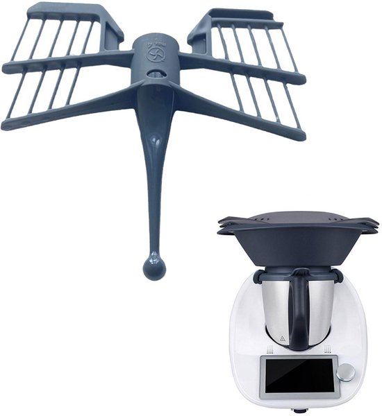 Allecto - Vlinder roeropzetstuk - Thermomix accessoires - Grijs - Roerder Thermomix - Keukenmachine onderdelen - Geschikt voor TM5 TM6 TM31 - Kleur... van Allecto — afbeelding 4