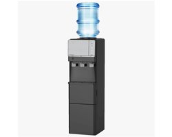 Amiko IM-8000 3-in-1 Luxe Waterdispenser met IJsblokjesmachine - Koud, Warm & Heet Water - 12kg IJs/24u - Waterkoeler met IJsfunctie - Zwart