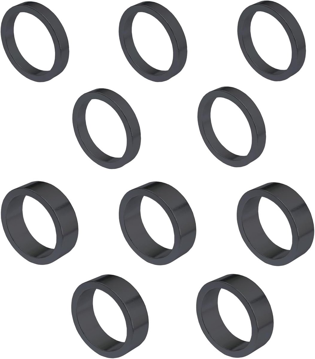 Young Wolf 10-way Aluminium Alloy Head Seal - Verhoog de Hoogte van je Stuur (25.4 mm, Zwart)