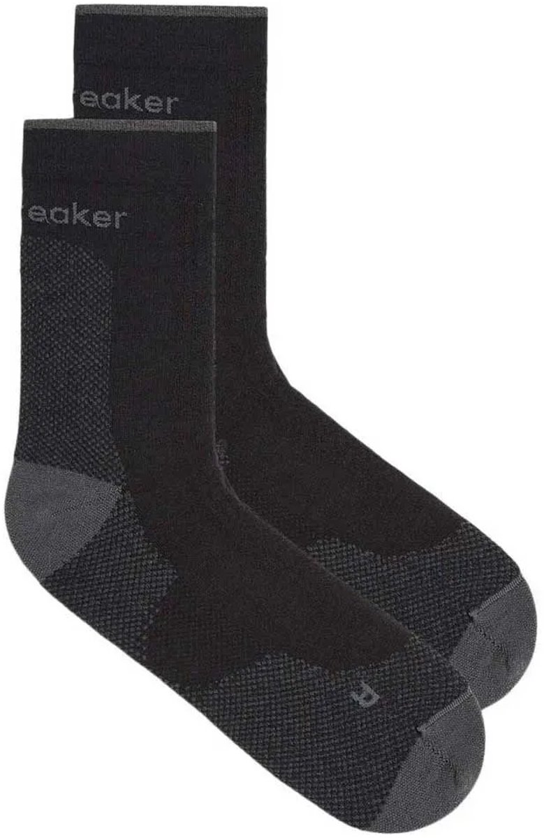 Icebreaker Merino Hike+ Ultralight Quarter Sokken Zwart EU 39-41 1/2 Man