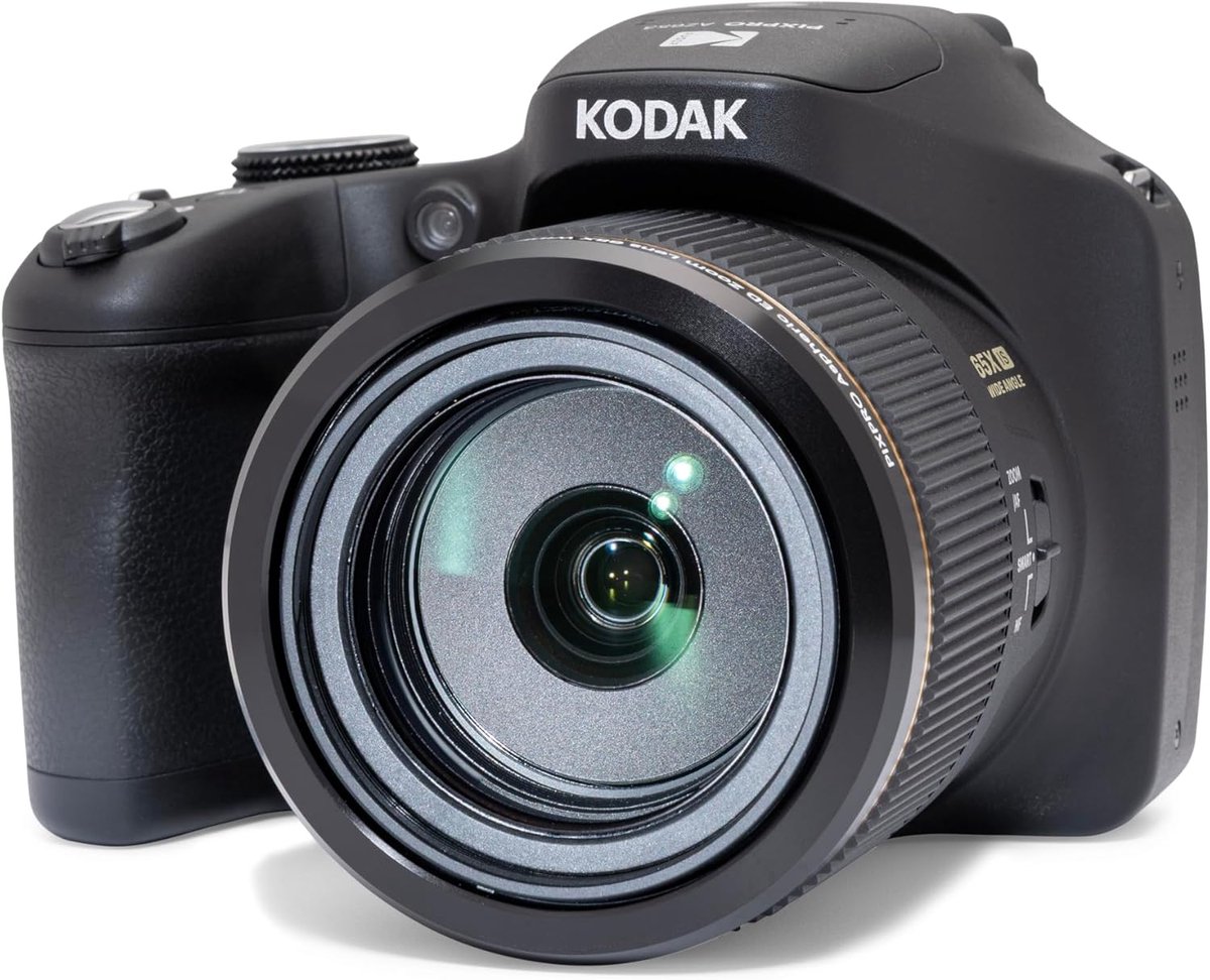 Kodak PIXPRO AZ653 BK 20MP CMOS Brugcamera – 65x Optical Zoom, 3.0 "LCD-scherm, EVF, WiFi, 1080p FHD-video, OIS-stabilisatie, Li-ion batterij, HDMI, USB-C, SDXC