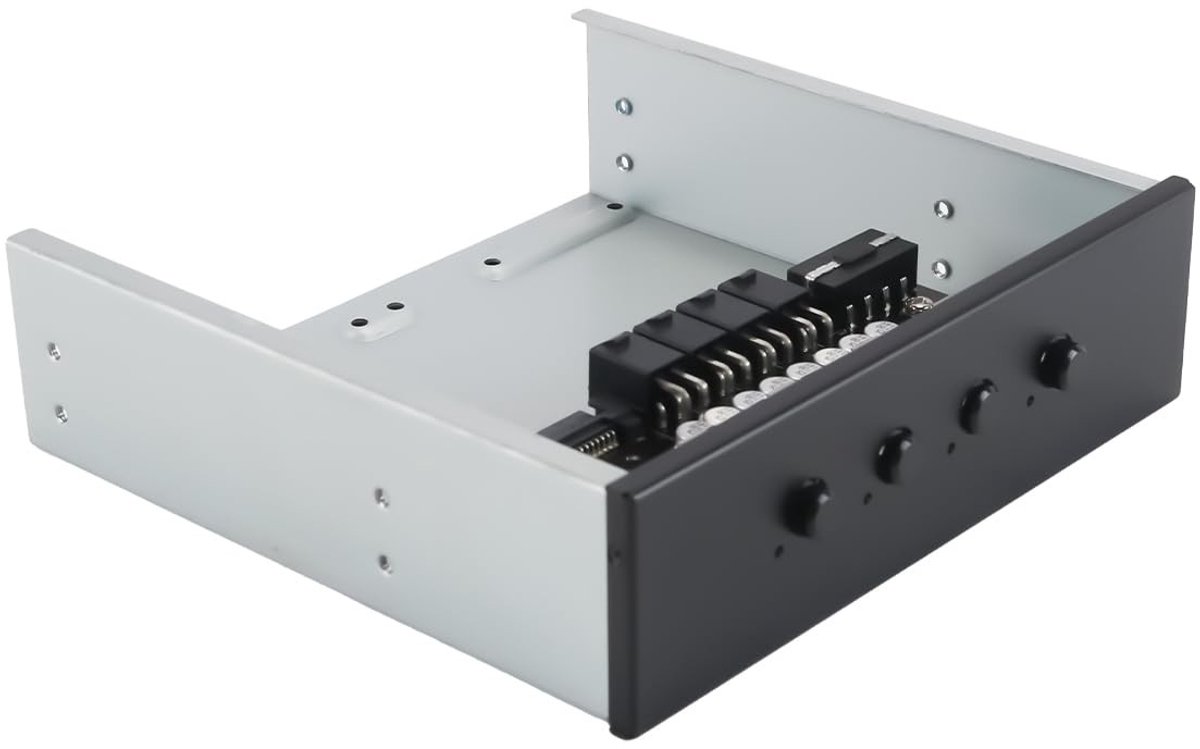 Allecto HDD Power Controller - 4 Switches - Voor Desktop PC - 2 x 2.5 inch Slots - 15-Pin Interfaces - Efficiënte Stroomregeling